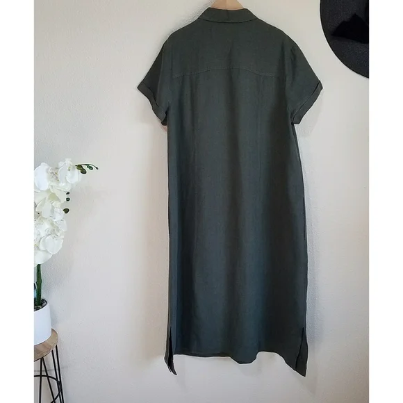 J. Jill Love Linen Shirt Dress - Picture 2 of 9